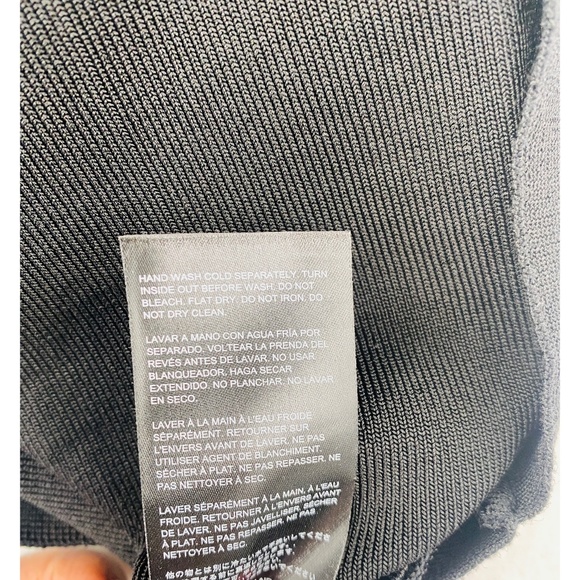 NWT Bebe 2-Fer Black Bandag/ Bodycon  Handkerchief Skirt Cutout Dress - Picture 6 of 15